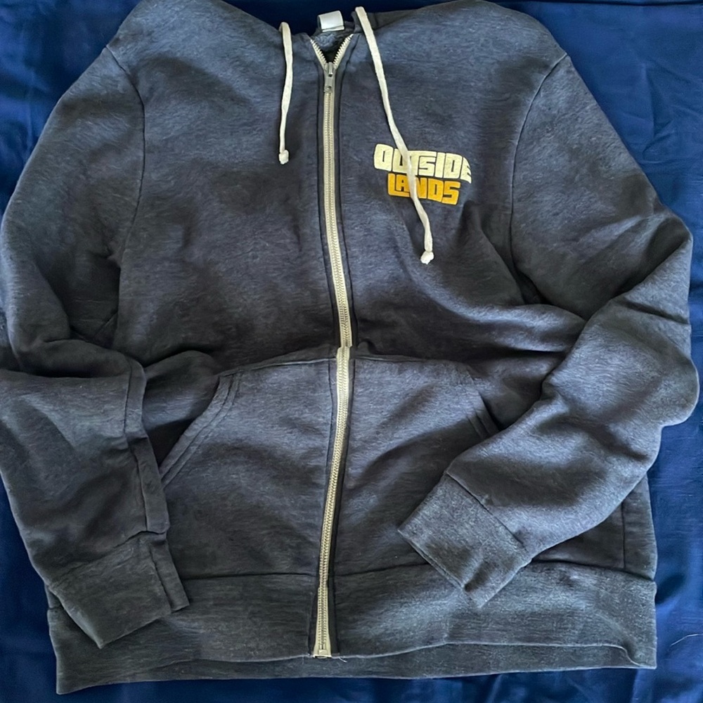 Outside Lands music festival zip front hoody XL